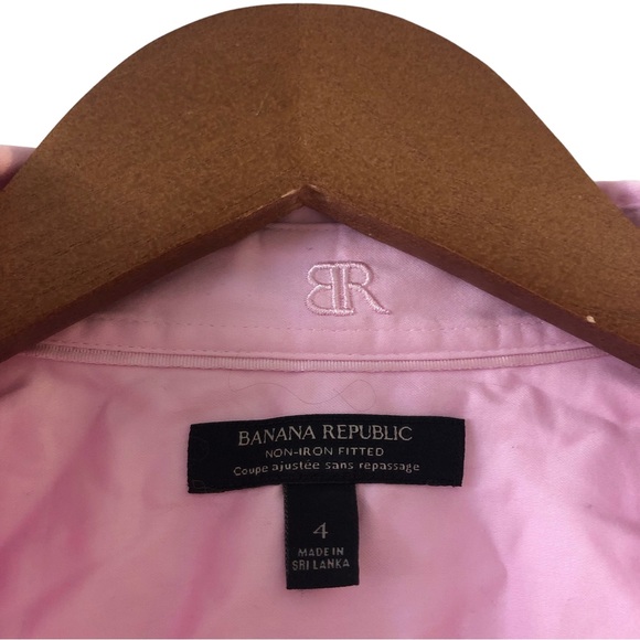 Banana Republic Pink Blouse - Size 4 small - Picture 6 of 9